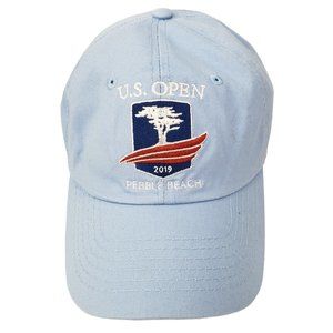 Pebble Beach US Open Golf Tournament USGA Golf Cap Slouch Dad Hat Blue